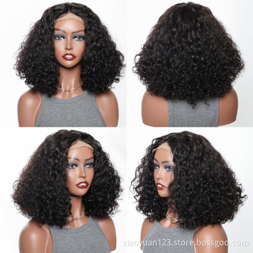 180% density transparent lace wig 100%virgin Brazilian hair pre plucked  T part  Human hair lace front wig for black women